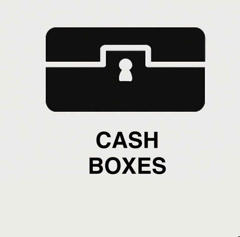 Compact lockbox icon for cash and valuables