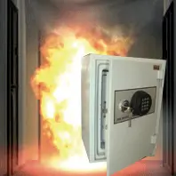 Modern safe with electronic lock system