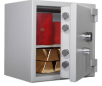 Heavy-duty anti-theft safe with reinforced steel door